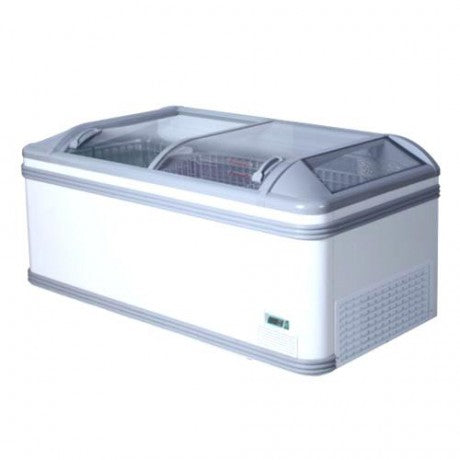 Curved glass freezer (550Lt )(Just Refrigeration) - Catering