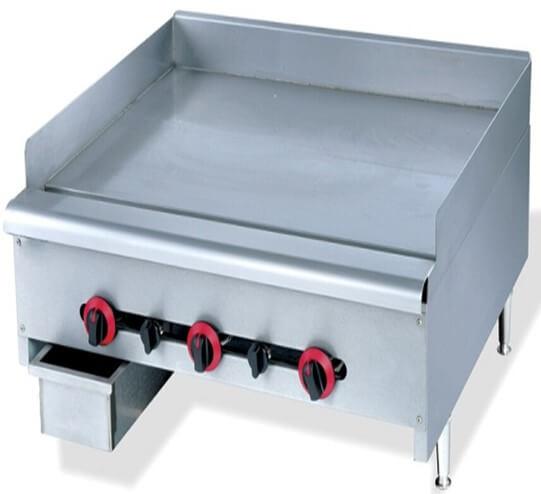 GATTO 900MM FLAT TOP GAS GRILLER - FLOOR STANDING HEAVY DUTY