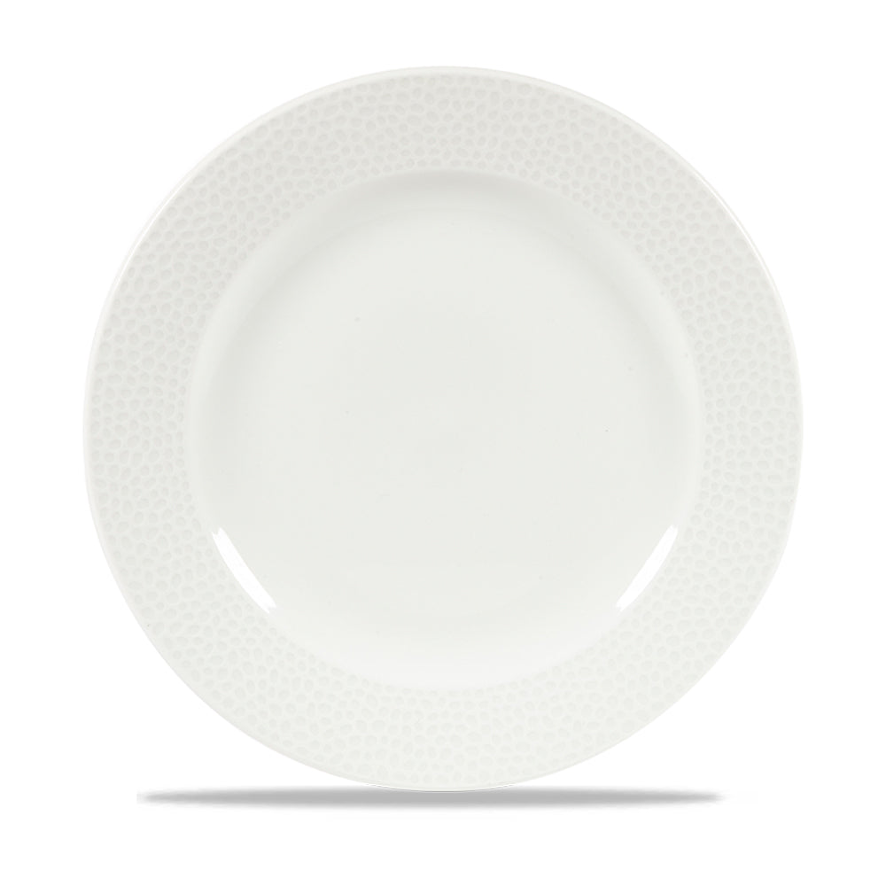 ISLA - WHITE - FOOTED PLATE 27.6CM (12) (Churchill)