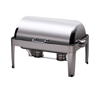 CHAFING DISH IBIS RECTANGULAR ROLL TOP 18/10 S/STEEL 667 X 485 X 452MM 8LT (TIGER)