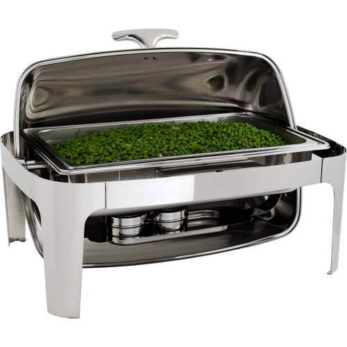 CHAFING DISH S/STEEL-ROLL TOP (RECT) 180 7.5LT (Global)
