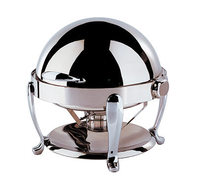 CHAFING DISH EURI ROUND ROLL TOP 18/10 S/STEEL 515 X 497 X 468MM 6.5LT (TIGER)