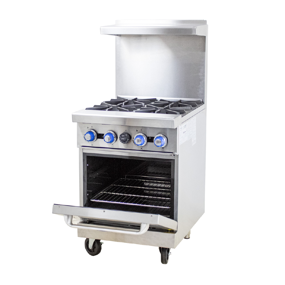 4 Burner Cooking Range With Oven (COOKRITE) - Catering