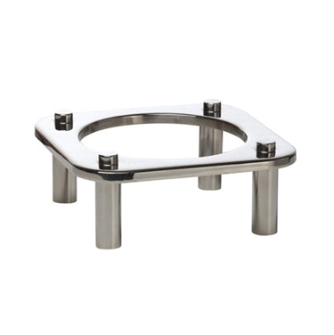 DOMINO DISH STAND ROUND S/STEEL 350 X 350 X 103MM (TIGER)
