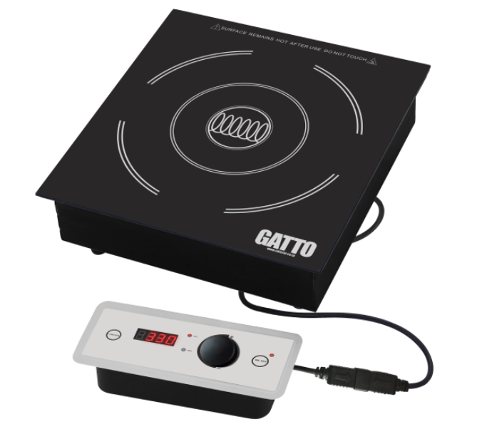 GATTO INDUCTION WARMER 700W - INDUSTRIAL BUFFET CHAFING DISH WARMER (DROP-IN OR SIT ON)