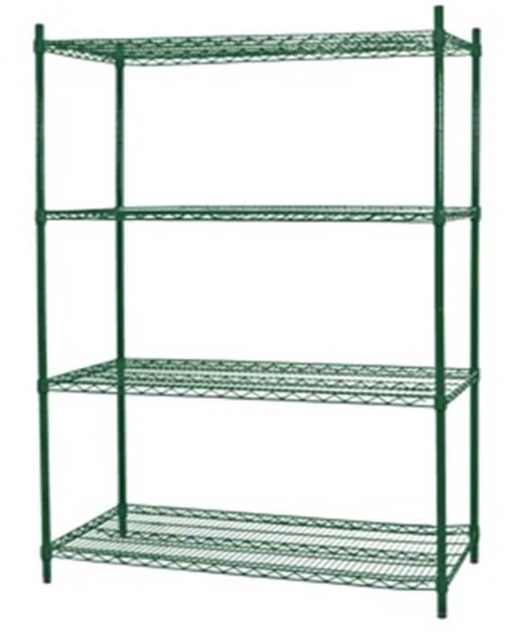 GATTO 4 TIER EPOXY SHELVING 900 X 450 X 1200MM