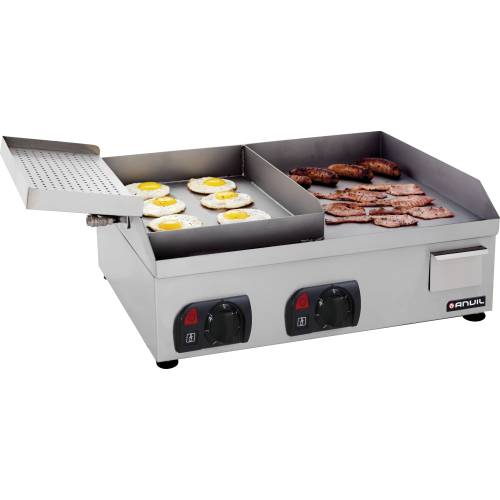 FLAT TOP GRILL ANVIL - EGG & BACON - 600MM - ELEC (Anvil)