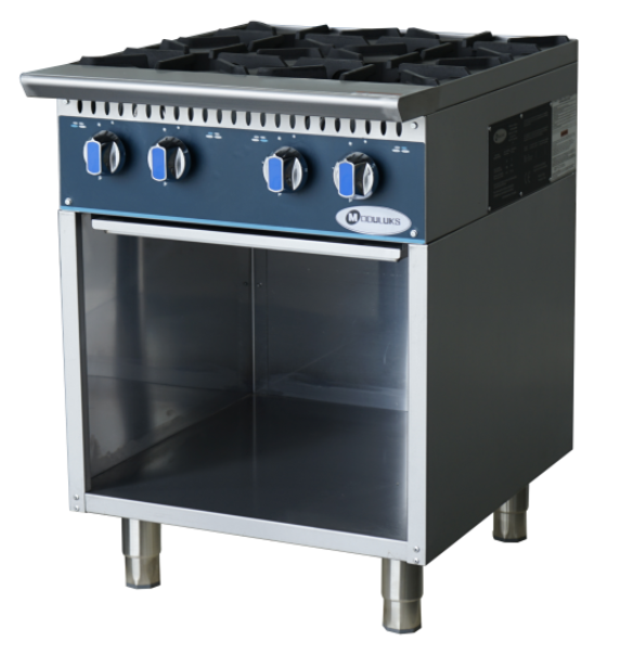 MODULUKS 4 BURNER BOILING TABLE - HEAVY DUTY RANGE - WITHOUT FLAME FAILURE