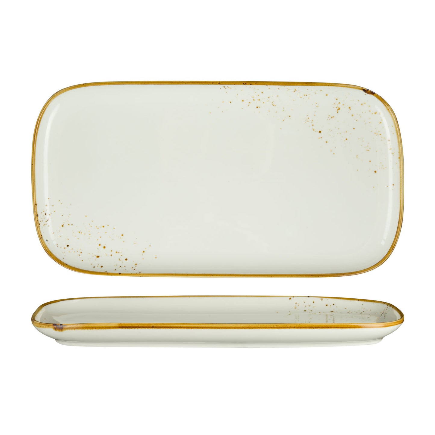 RECTANGULAR PLATE - 35.5 X 18.5CM (4) (Fortis)