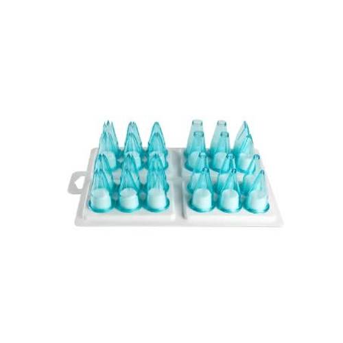 NOZZLE SET POLYCARBONATE ASSORTED PLAIN 12 PIECE (Pavoni)