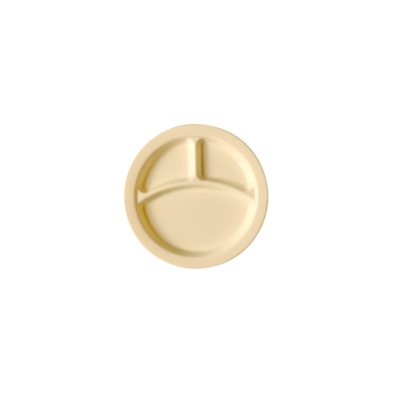 POLYCARBONATE 3 DIVISION DINNER PLATE 22.9CM DIAMETER - BEIGE (Cambro)
