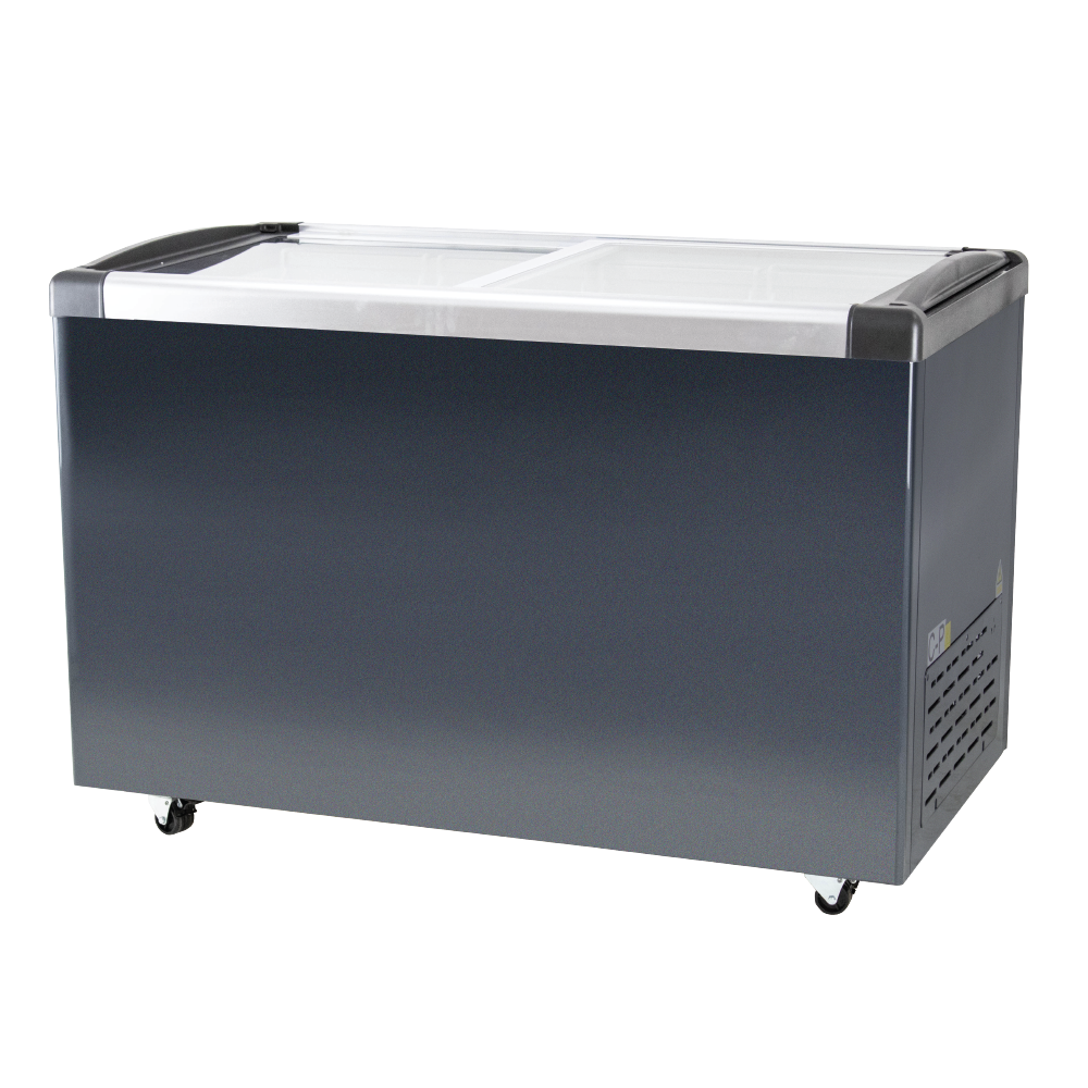 Island Freezer W Sliding Glass Top -355L - Catering