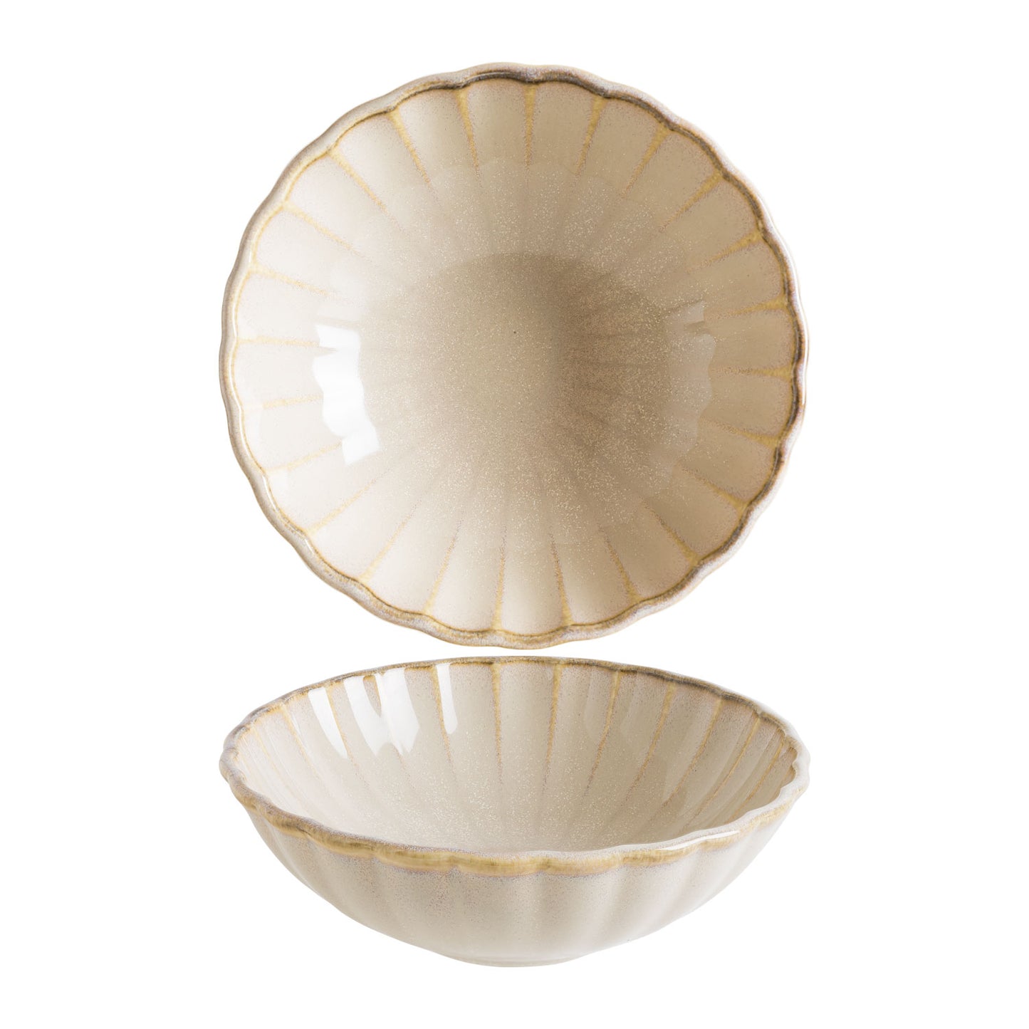 EAST SAND – Coupe Scalloped Bowl – 16 CM (12) (BONNA) - Catering