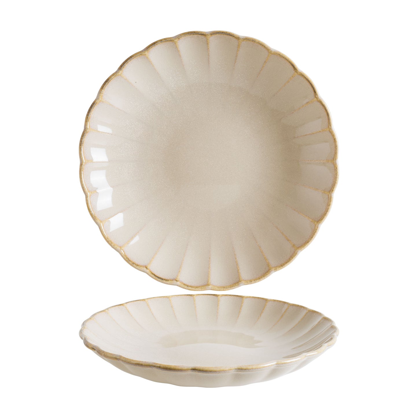 EAST SAND – Soup/Cereal Scalloped Bowl – 25 CM (6) (BONNA) - Catering