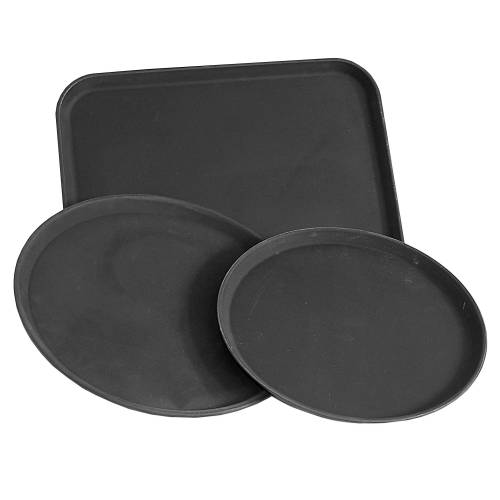 TRAY ROUND UTILITY (BLACK) 356MM (Global)