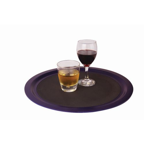 TUFF TRAY ROUND 400 MM (BLACK) (NON-SLIP) (Tuff Tray)