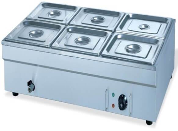 GATTO TABLE MODEL BAIN MARIE - INCLUDES INSERTS + LIDS- 6 X GN1/2 - Catering