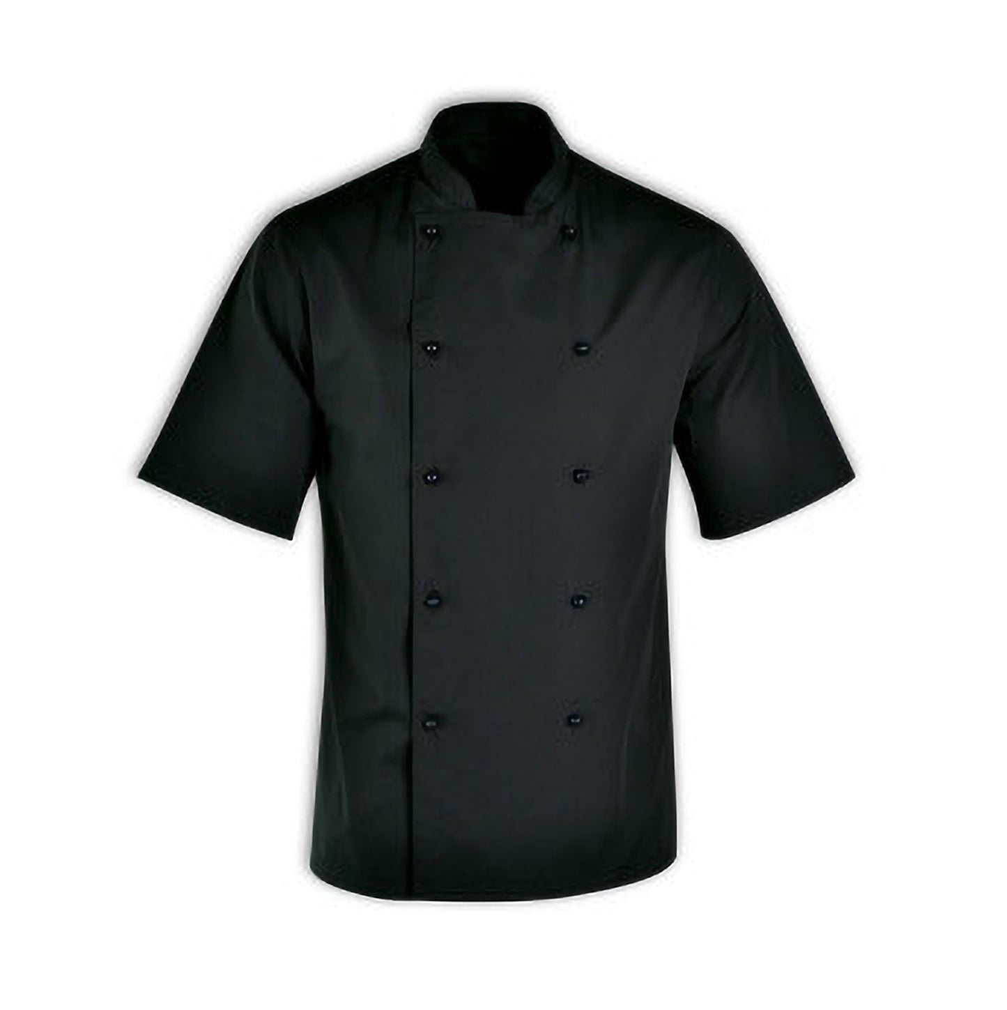 CHEFS UNIFORM JACKET BASIC SHORT - BLACK - SMALL (Chef Equip)