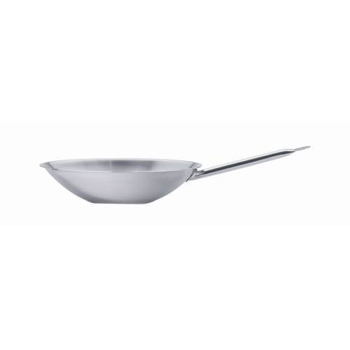 WOK ROUND FLAT BOTTOM S/STEEL - 360 MM (Pujadas)