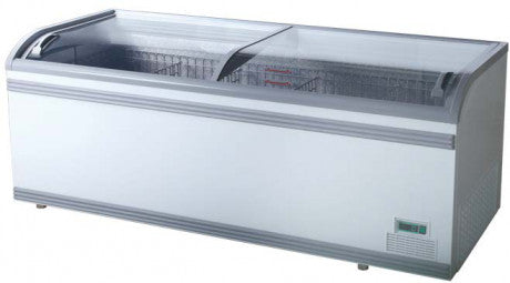 Curved glass freezer (1000Lt) (Just Refrigeration) - Catering
