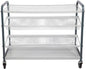 GATTO 300 PIECE MOBILE CROCKERY RACK 106 LARGE PLATES+212 SMALL PLATES 1 CUP RACK
