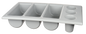 GATTO 3 DIVISION CUTLERY BOX W/ 3 SMALL ROUND HOLDERS