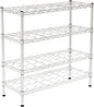 GATTO CHROME WINE RACK - 4 TIER - HOLDS 36 BOTTLES - 910 X 360 X 1270MM