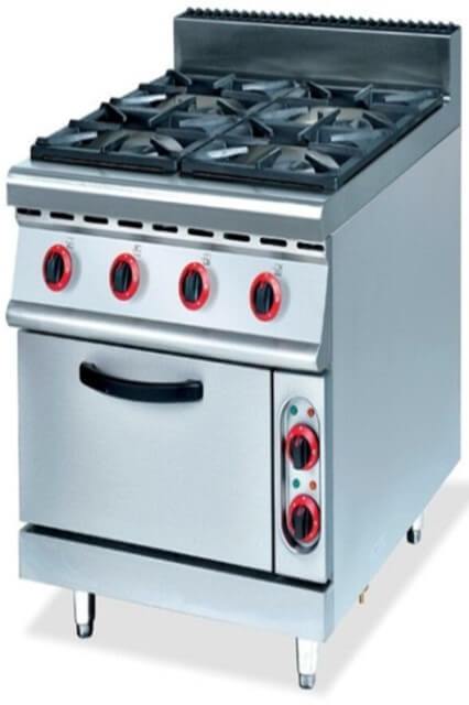 GATTO 900 RANGE - 4 BURNER STOVE WITH ELECTRIC OVEN