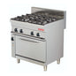 4 Burner Gas Cooker-With Electric Convection Oven (ARISCO) - Catering
