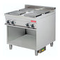 4 Plate cooking range with neutral cabinet - 900 series (ARISCO) - Catering