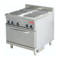 4 Plate cooking range with 2/1 GN convection oven - 900 series (ARISCO) - Catering