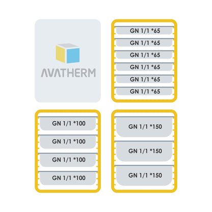 6 Pan front loading carrier - yellow (AVATHERM)