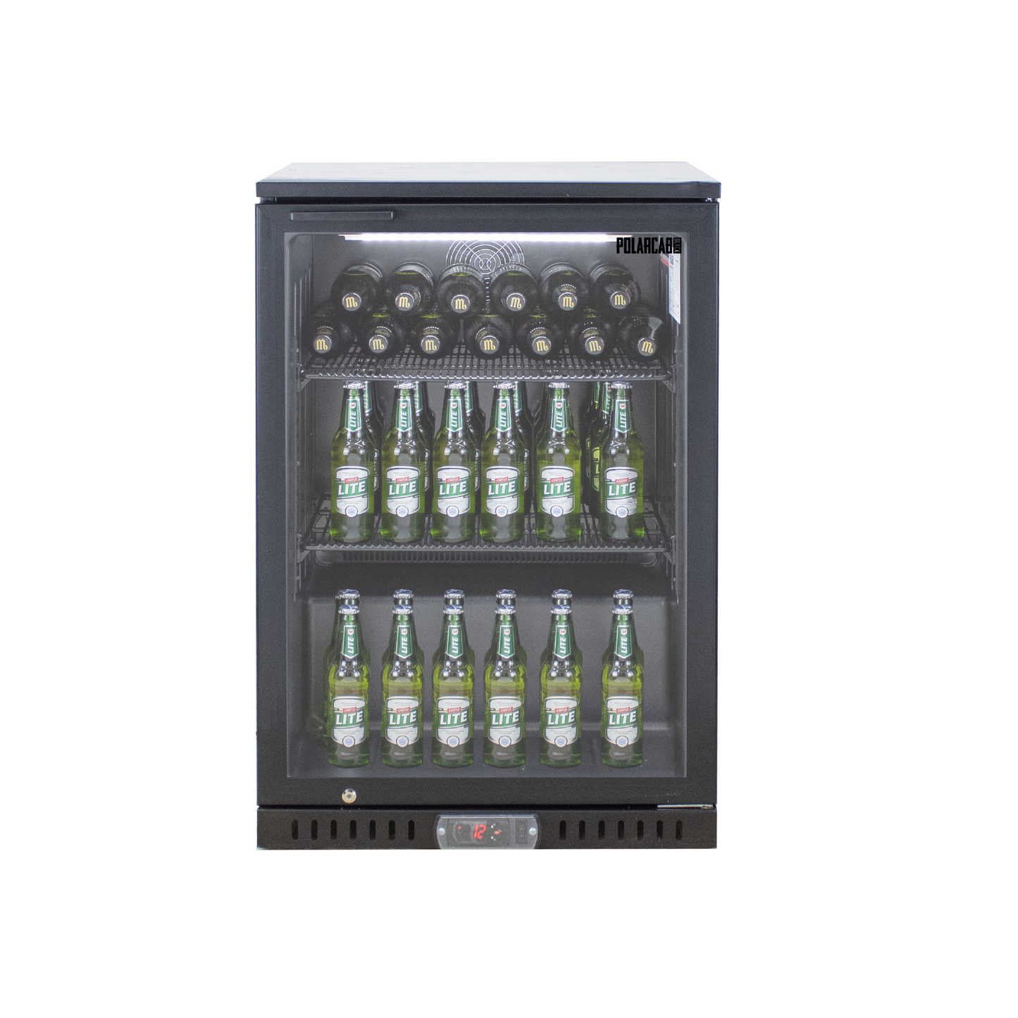 PolarCab Black Bar Cooler 1H/Door - Catering