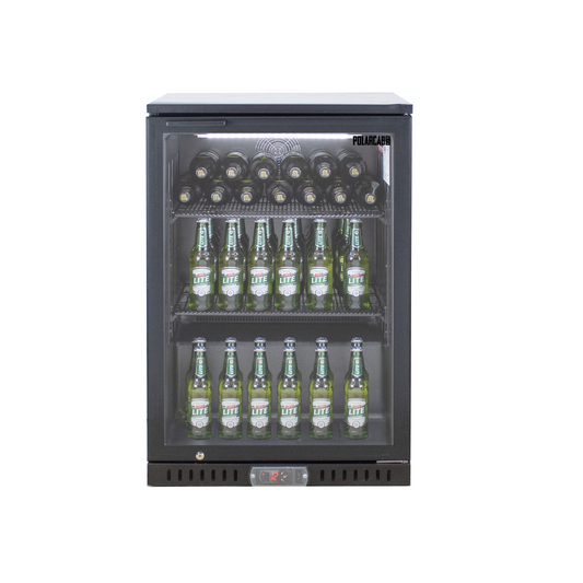 PolarCab Black Bar Cooler 1H/Door - Catering