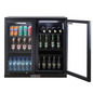 PolarCab Black Bar Cooler 2H/Door - Catering