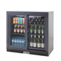 PolarCab Black Bar Cooler 2 Sliding/Door - Catering