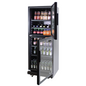 PolarCab Beverage Bottle Cooler – Split Door – Black 360Lt - Catering