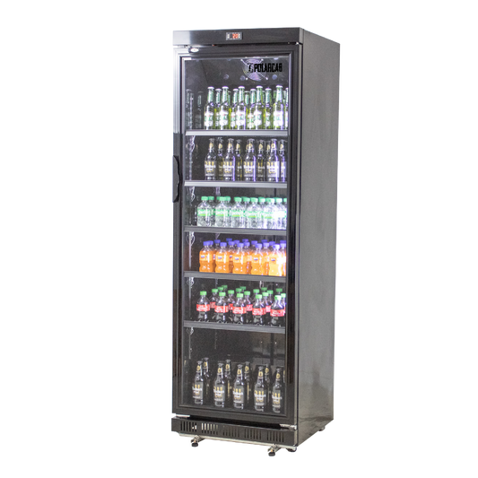 Beverage Bottle Cooler -Black 400Lt(POLAERCAB)