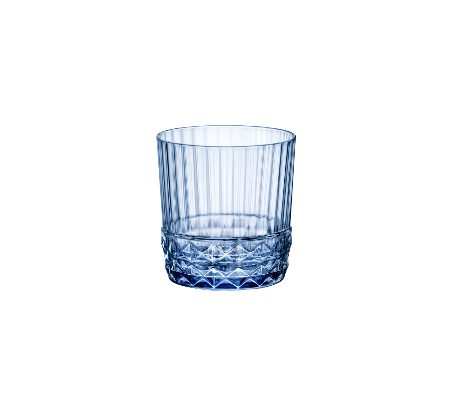 AMERICA '20s  - SAPPHIRE BLUE - DOF 37CL H92MM W88MM (6) (Bormioli Rocco)