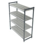 BASICS 4 TIER VENTED SHELF 610MM W X 1070MM L X 1830MM H