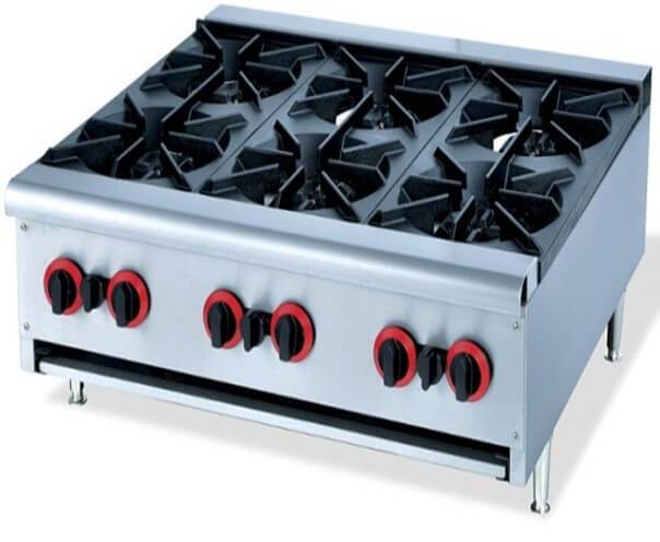 GATTO BOILING TABLE 6 BURNER - COUNTER MODEL
