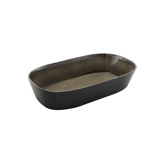 CAPSULE BOWL RECT (MED GREY) - 325 X 176 X 65MM (Efay)