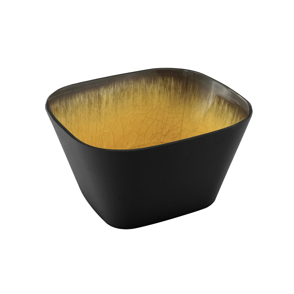 CAPSULE BOWL SQUARE (MED YELLOW) - 176MM X 162MM X 100MM (Efay)