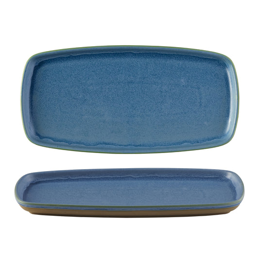 EMERGE - OSLO BLUE - RECTANGULAR PLATE - 30CM X 14.7CM (6) (Churchill) - Catering