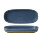 EMERGE - OSLO BLUE - SHALLOW TRAY - 23.3CM X 10CM X 3.3CM (6) (Churchill)