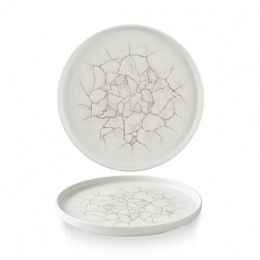 KINTSUGI - AGATE GREY - WALLED PLATE - W26CM H2CM (6) (Churchill)