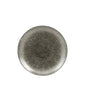 RAKU QUARTZ BLACK - COUPE PLATE - 26CM (12) (Churchill)
