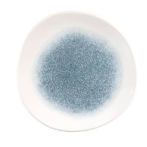 RAKU TOPAZ BLUE - ORGANIC ROUND PLATE - 26.4CM (Churchill)