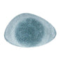 RAKU TOPAZ BLUE - CHEFS TRIANGLE PLATE - 30X20CM (Churchill)