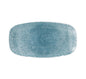 RAKU TOPAZ BLUE - CHEFS' OBLONG PLATE - 35.5 X 18.9CM (6) (Churchill)